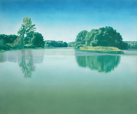Bodíky IV (Tichá voda) - 2008, olej na plátne, 100x120cm